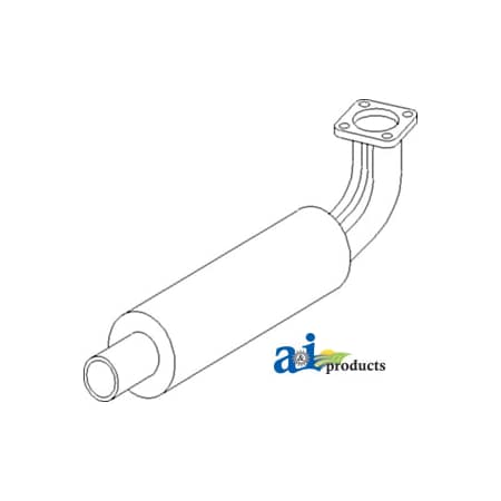 A & I Products Muffler 22.5" x5.2" x5.2" A-15751-12010